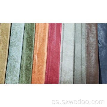 Tela de tapicería de aspecto de cuero para muebles de sofá textil